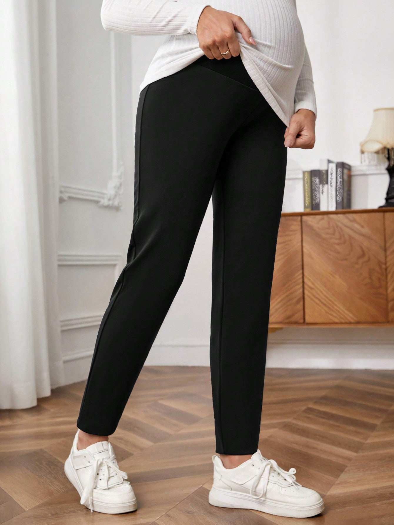 بنطلون بخصر قابل للتعديل للأمومة - Pink&blue