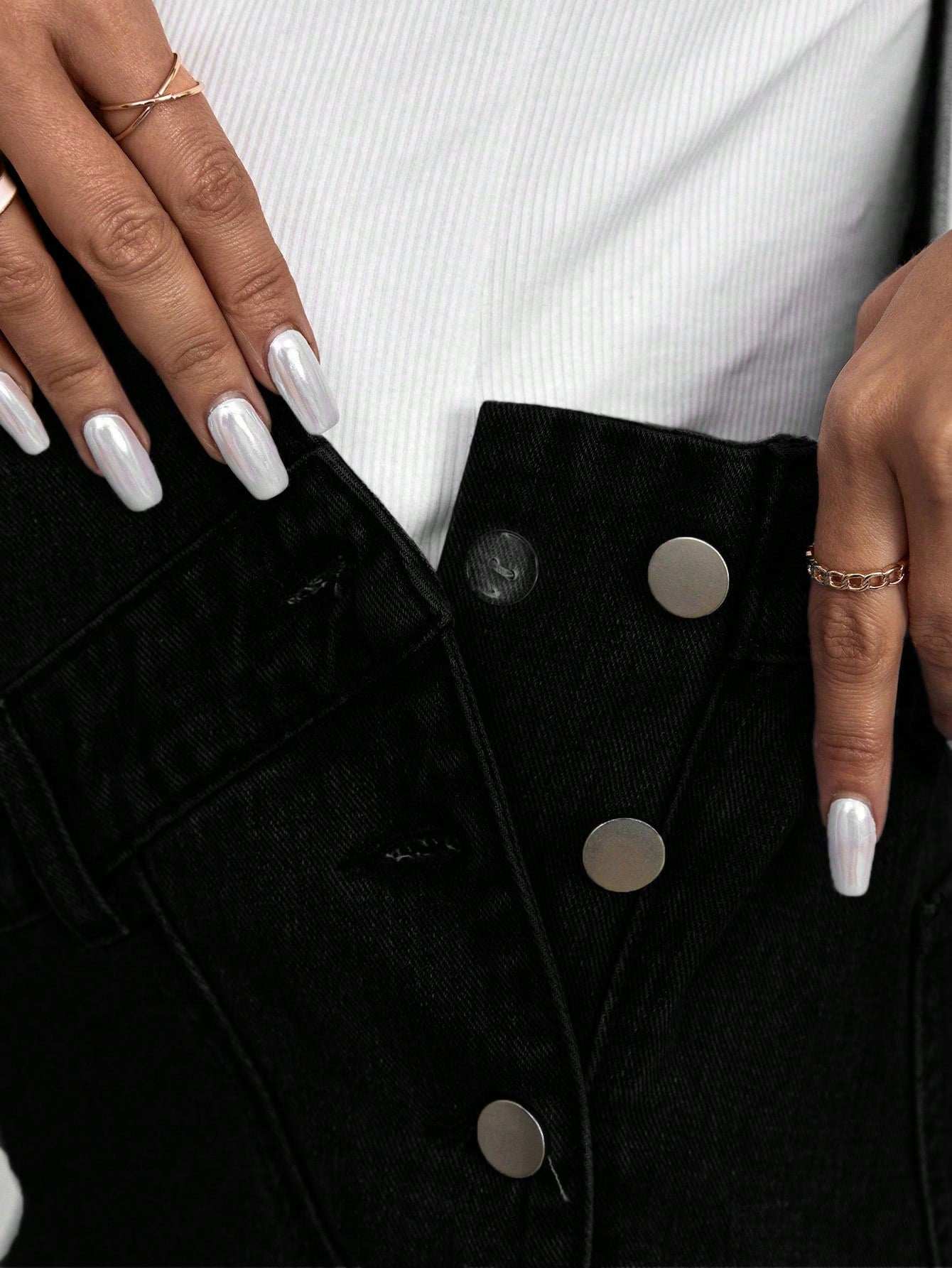 سرفرز كاجوال للحمل بتصميم أزرار جانبية بلون عادي للربيع والخريف - Pink&blue