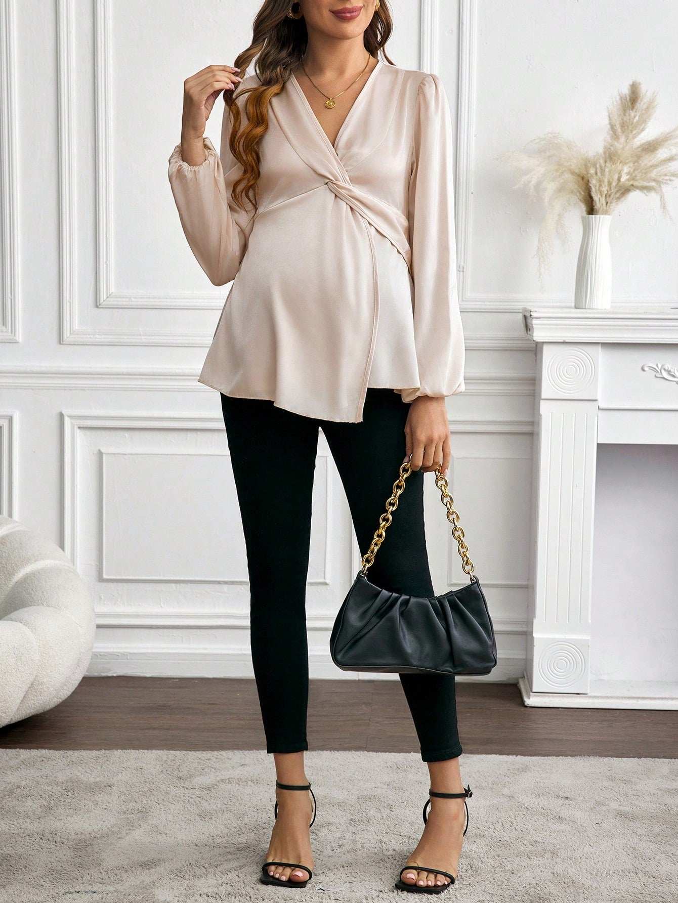 قميص أنيق للنساء الحوامل - Pink&blue