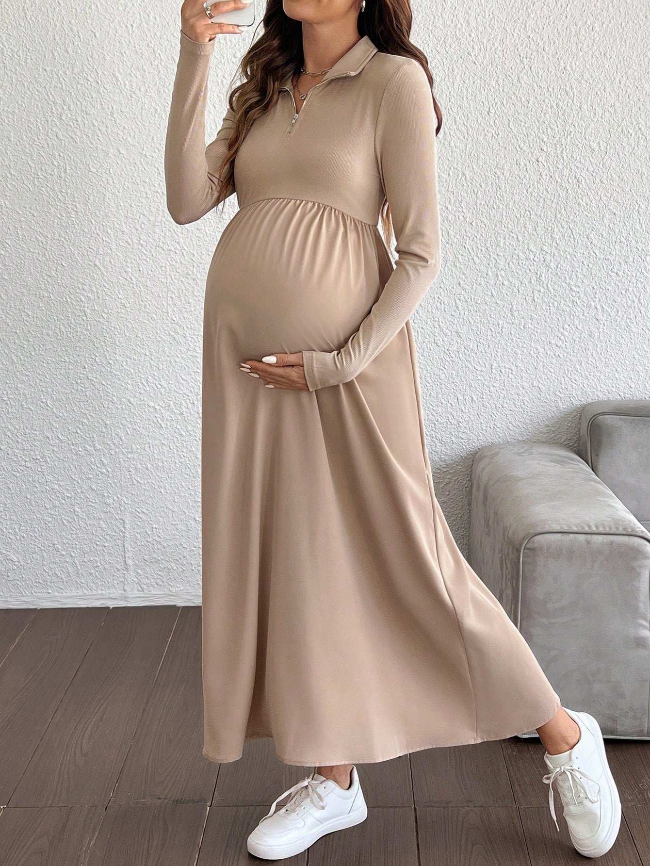 فستان حمل أحادي اللون - Pink&blue