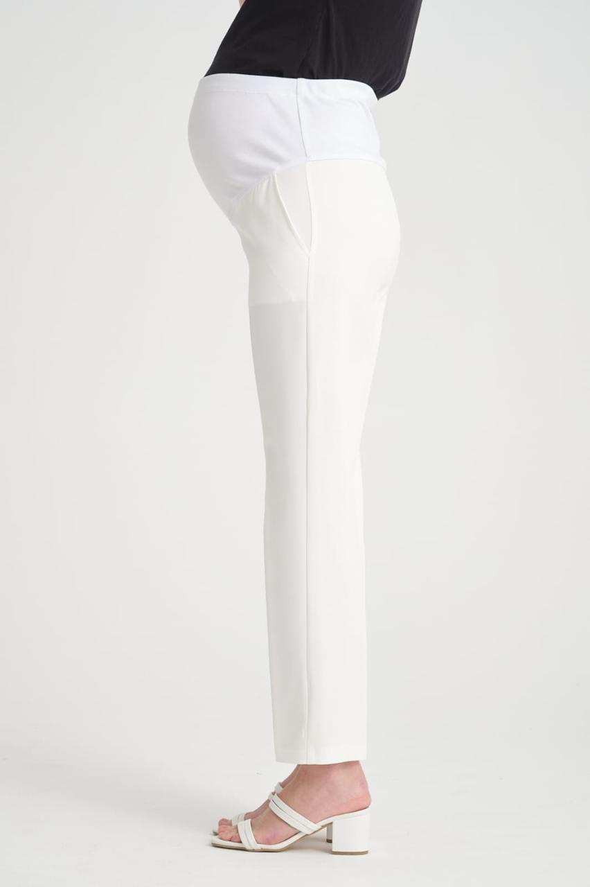 بنطرون ابيض قماش تركي - Pink&blue