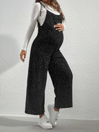 جمبسوت بحمالات بنقاط البولكا بربطة كتف بدون تي شيرت للأمومة - Pink&blue