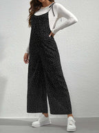 جمبسوت بحمالات بنقاط البولكا بربطة كتف بدون تي شيرت للأمومة - Pink&blue