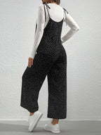 جمبسوت بحمالات بنقاط البولكا بربطة كتف بدون تي شيرت للأمومة - Pink&blue