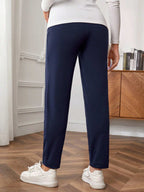 بنطلون نحيل بخصر قابل للتعديل للأمومة - Pink&blue