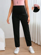 جينز ممتد مستقيم الساق قابل للتعديل للأمهات الحوامل - Pink&blue