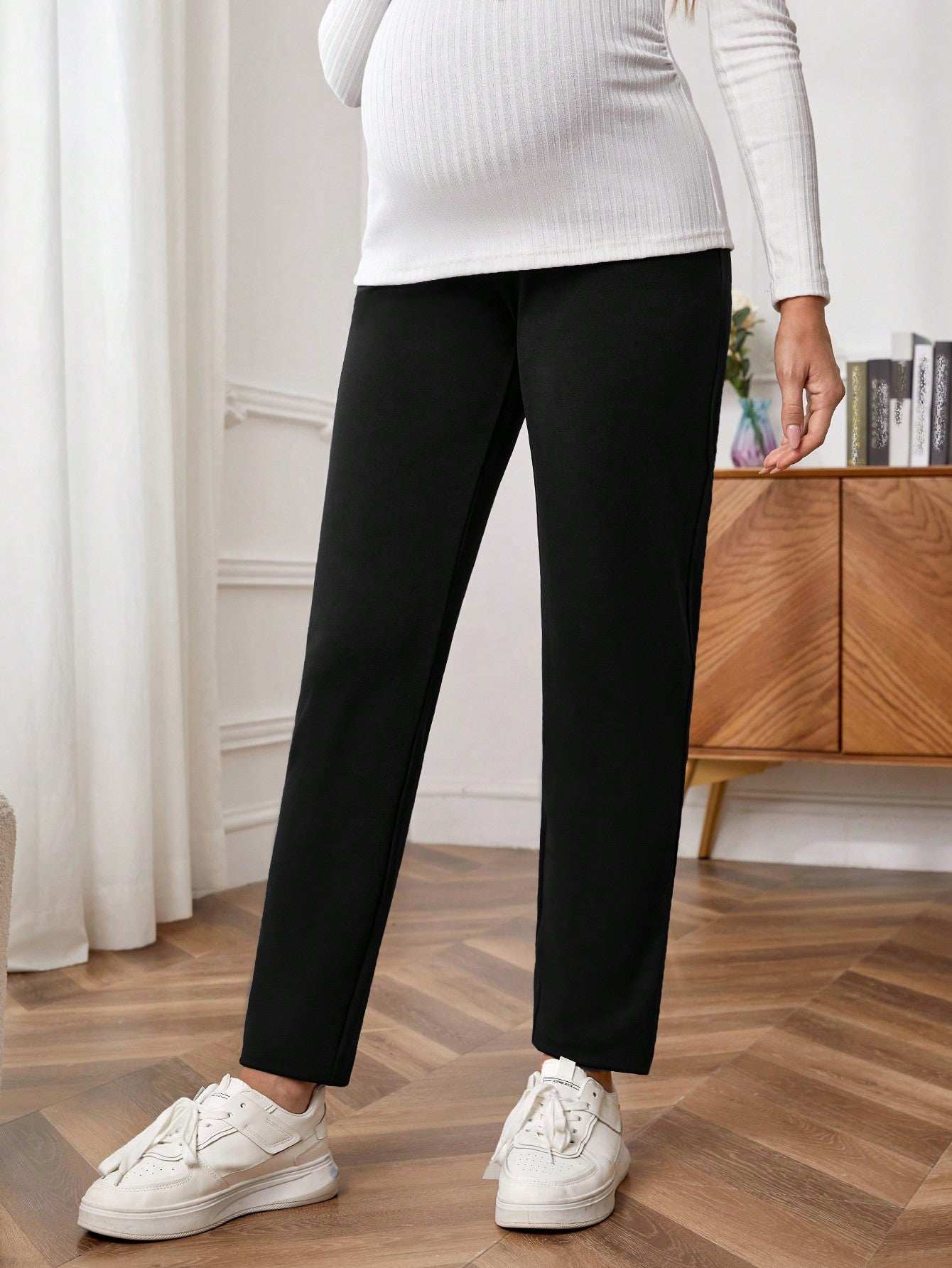 بنطلون بخصر قابل للتعديل للأمومة - Pink&blue