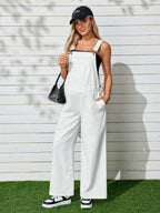 تريندي و أنيق، واسع و طويل مع رباط قابل للتعديل يناسب الحوامل للإستخدام في التمارين الخفيفة، سالوبيت معلق للخارجية - Pink&blue