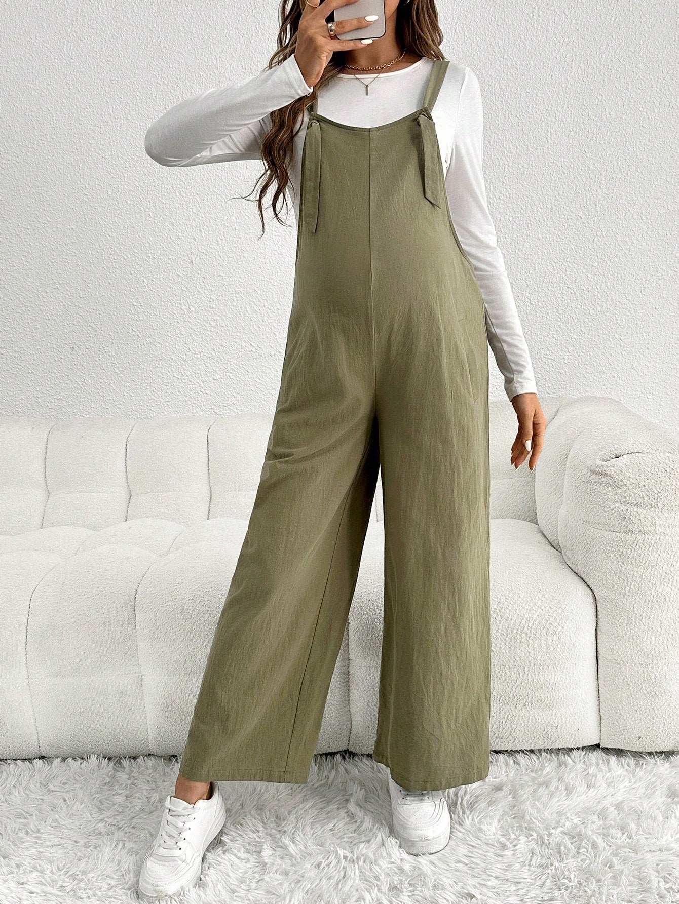 جمبسوت كاجوال للحمل مع أشرطة قابلة للتعديل مرتخية - Pink&blue