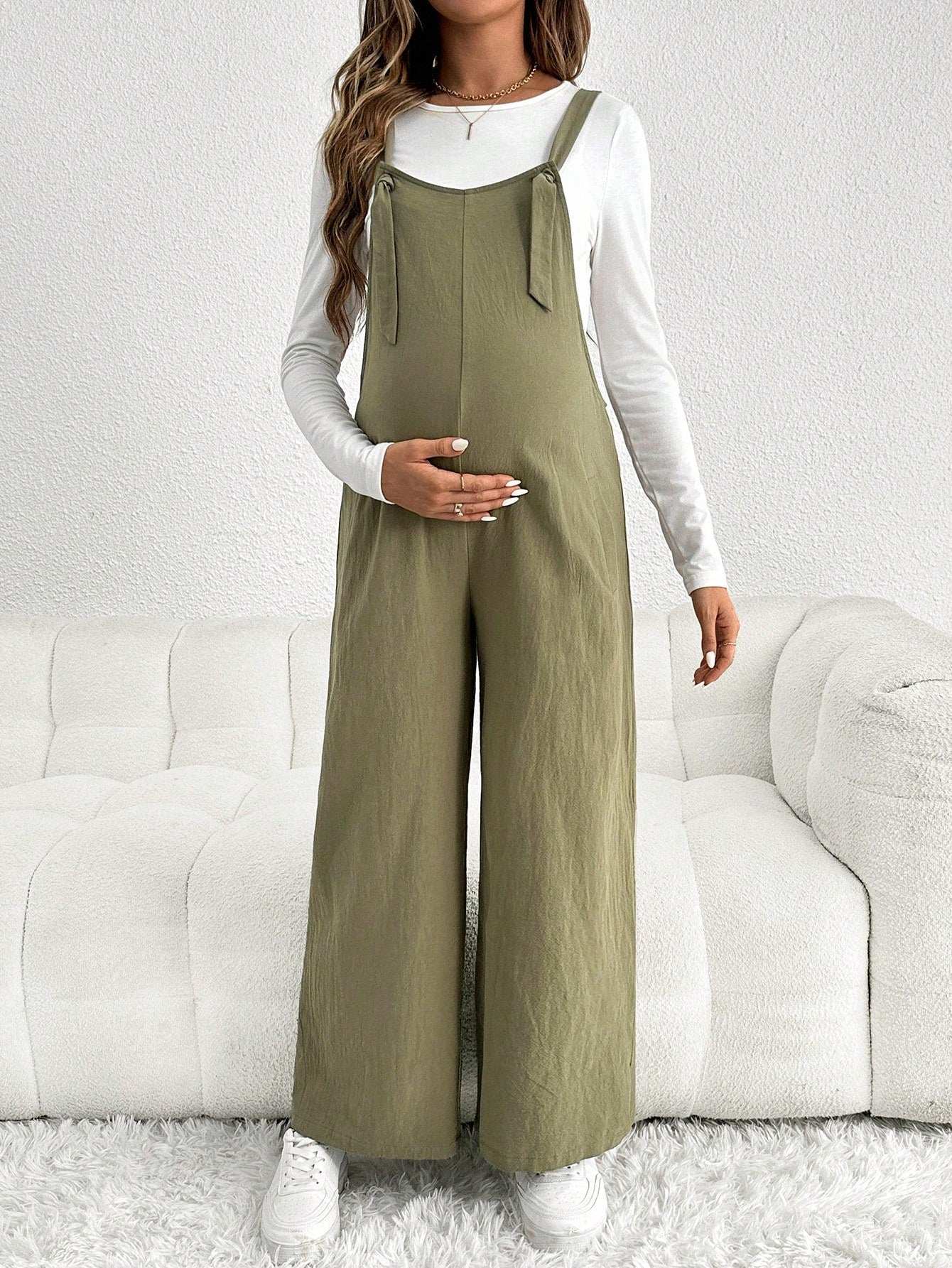 جمبسوت كاجوال للحمل مع أشرطة قابلة للتعديل مرتخية - Pink&blue