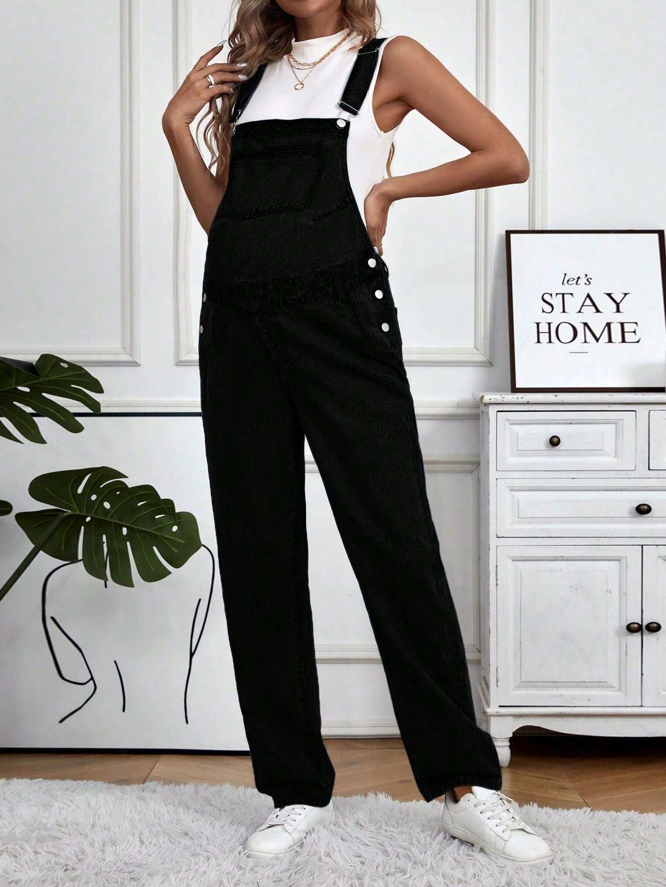 سرفرز كاجوال للحمل بتصميم أزرار جانبية بلون عادي للربيع والخريف - Pink&blue