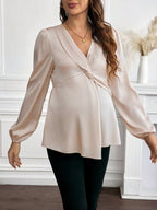 قميص أنيق للنساء الحوامل - Pink&blue