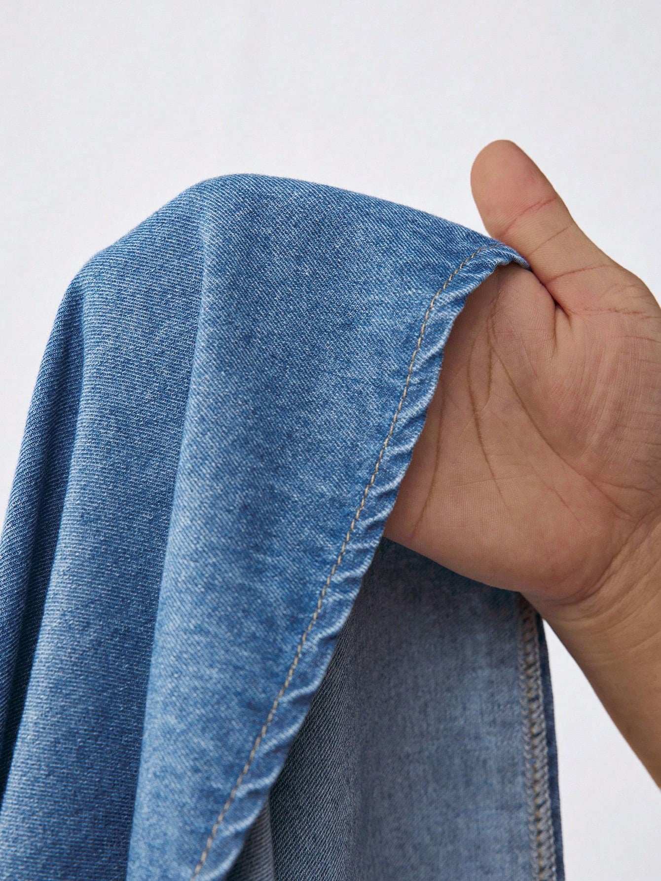 جاكيت جينز للحامل وقميص كاجوال واسع ، أكمام طويلة ، لون أزرق - Pink&blue