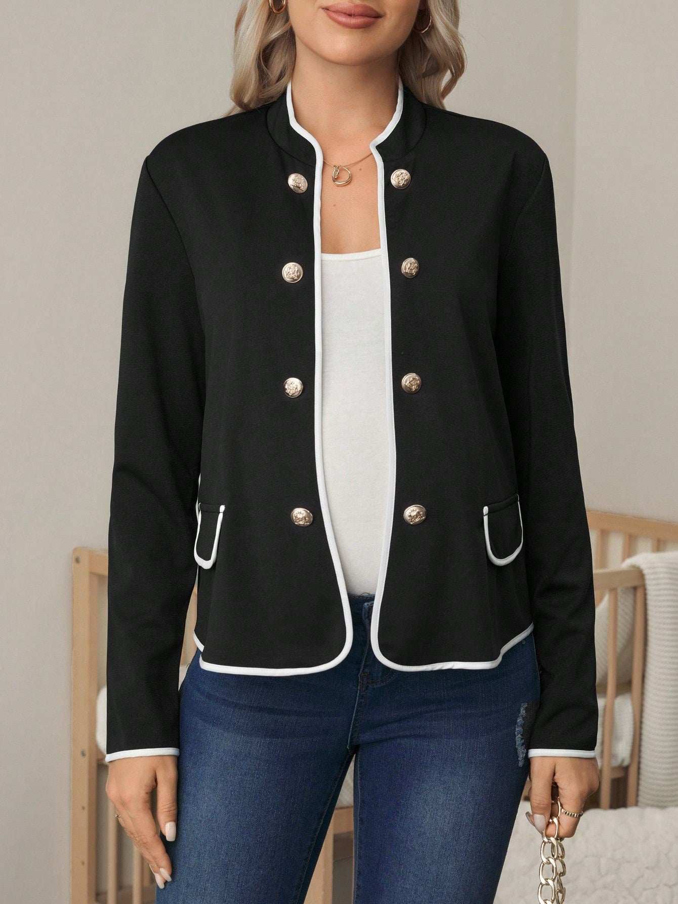 معطف للنساء الحوامل مناسب للخريف - Pink&blue