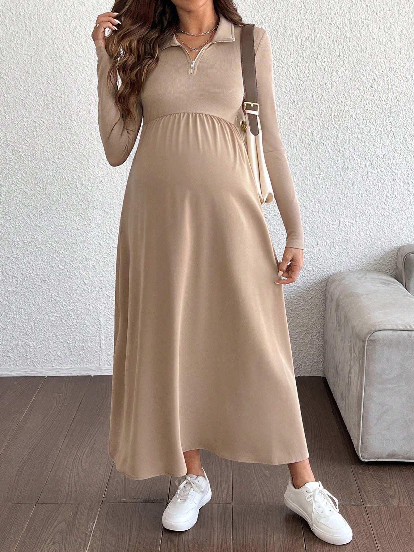 فستان حمل أحادي اللون - Pink&blue