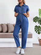 بدلة جينز ضيقة للنساء الحوامل - Pink&blue