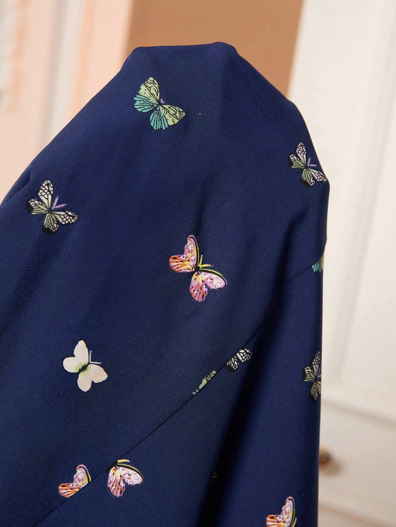 قميص كاجوال للحوامل قصير الأكمام ذو تفصيل بهامش سلحفاة - Pink&blue