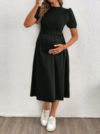 فستان الحمل ذو أكمام بوف ضيق وأنيق - Pink&blue