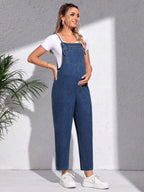 سالوبيت جينز أبي عملي قابل للتعديل للحوامل - Pink&blue