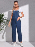 سالوبيت جينز أبي عملي قابل للتعديل للحوامل - Pink&blue