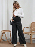 السراويل الجينز الفاشيونية بلون سادة للحامل مناسبة للصيف - Pink&blue