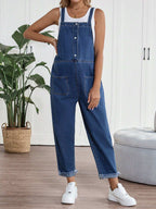 بنطلون قصير للحوامل بلا أكمام و أوفرول أزرق للبس اليومي بأجواء الصيف، يناسب المشاركة في المناسبات اليومية، السهرات الليلية، النوادي الليلية، الحفلات، التجمعات، حفلات المسبح، بداية الدراسة ملابس النساء في المناسبات، المناسبات والاحتفالات، موسيقى المهرجانا - Pink&blue