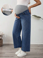 السراويل الجينز الحوامل، ملابس شاطئ للحوامل - Pink&blue