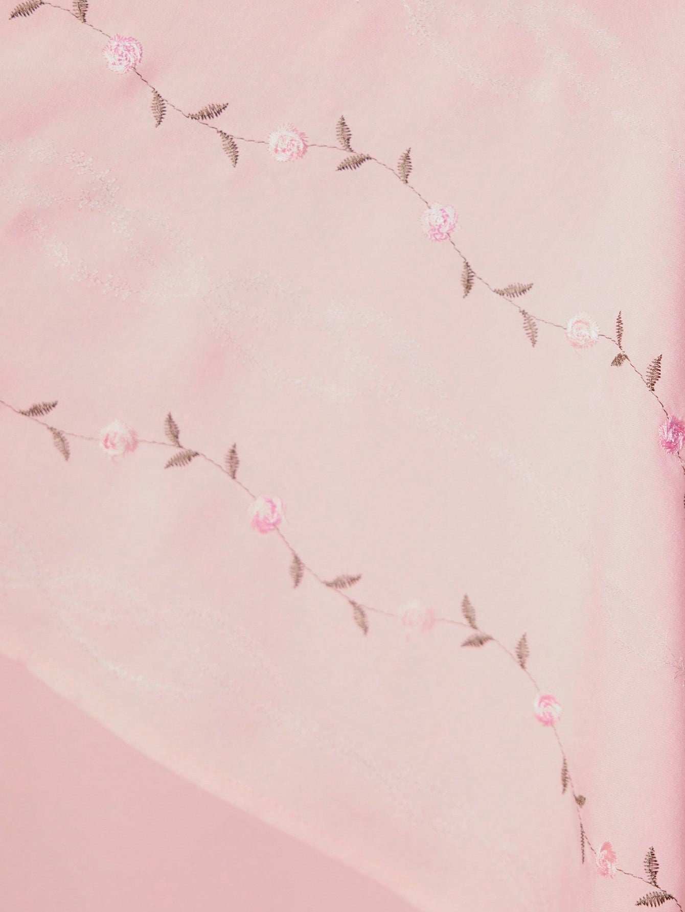 مجموعة قميص نوم وردة وقميص داخلي مطرز على الطراز القديم لقصر - Pink&blue