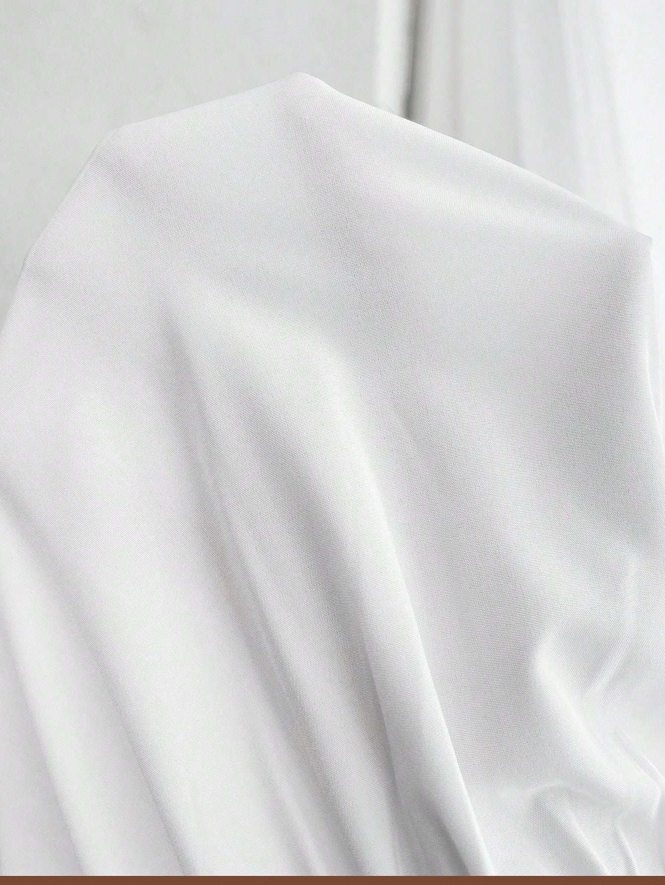 بلوزة كاجوال نساء حوامل فضفاضة القصة لون أحادي مطوية على الكتف بأكمام طويلة - Pink&blue