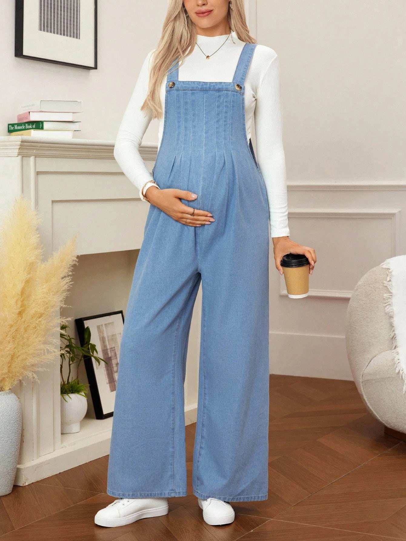 جمبسوت حمل كاجوال بسحاب جانبي وسروال قصير - Pink&blue