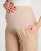 بنطرون بيجي عريض قماش تركي - Pink&blue