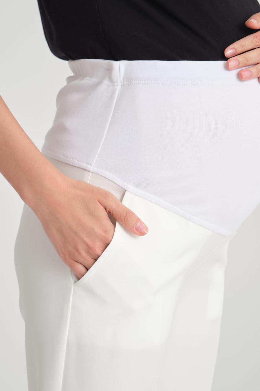 بنطرون ابيض قماش تركي - Pink&blue