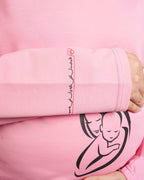 تيشيرت بلون وردي ناعم - Pink&blue